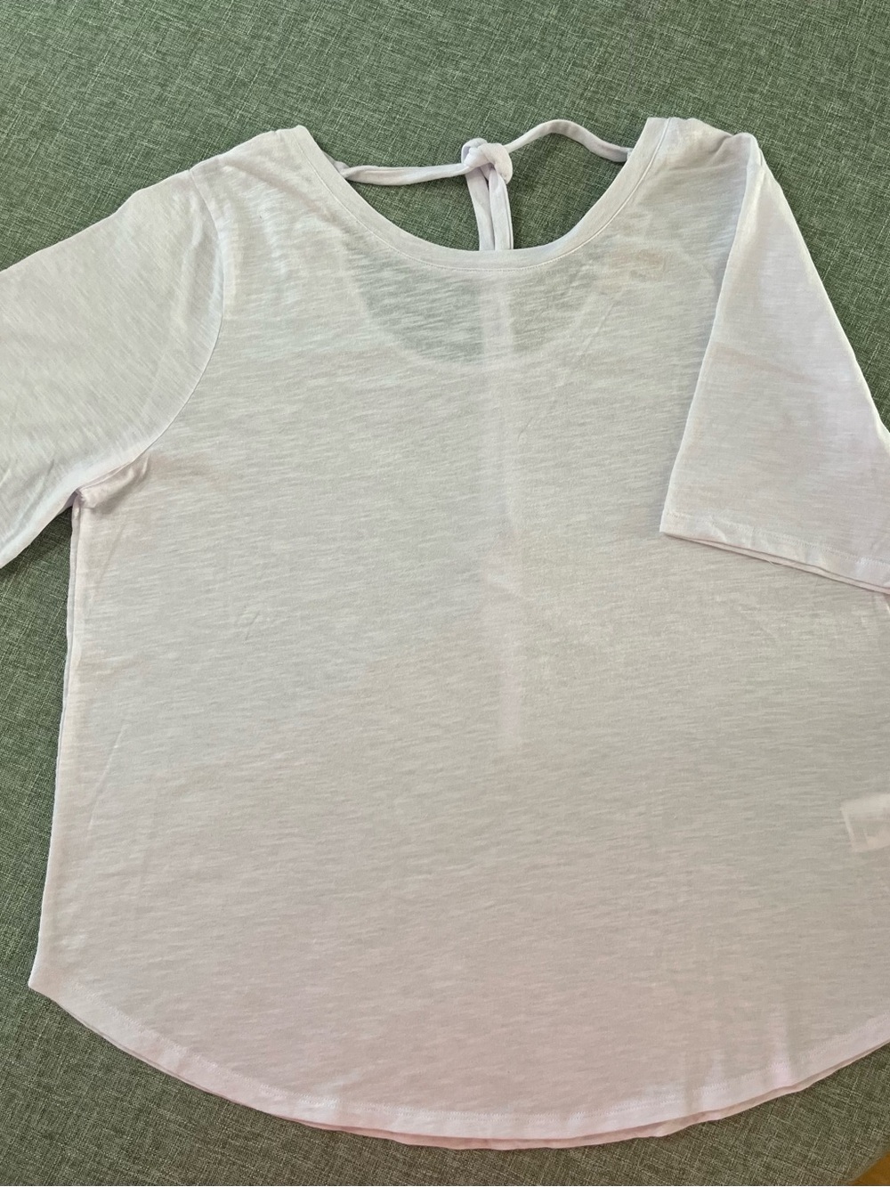 MICHAEL Michael Kors white Tie-Back Short Sleeve
